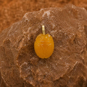 Scarab Stone Pendant - Golden Jade