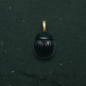 Scarab Stone Pendant - Green Aventurine