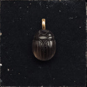 Scarab Stone Pendant - Smocky Quartz