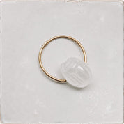 Scarab Stone Ring - Crystal Quartz