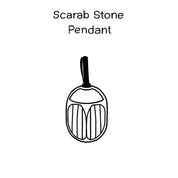 Scarab Stone Pendant - Crystal Quartz