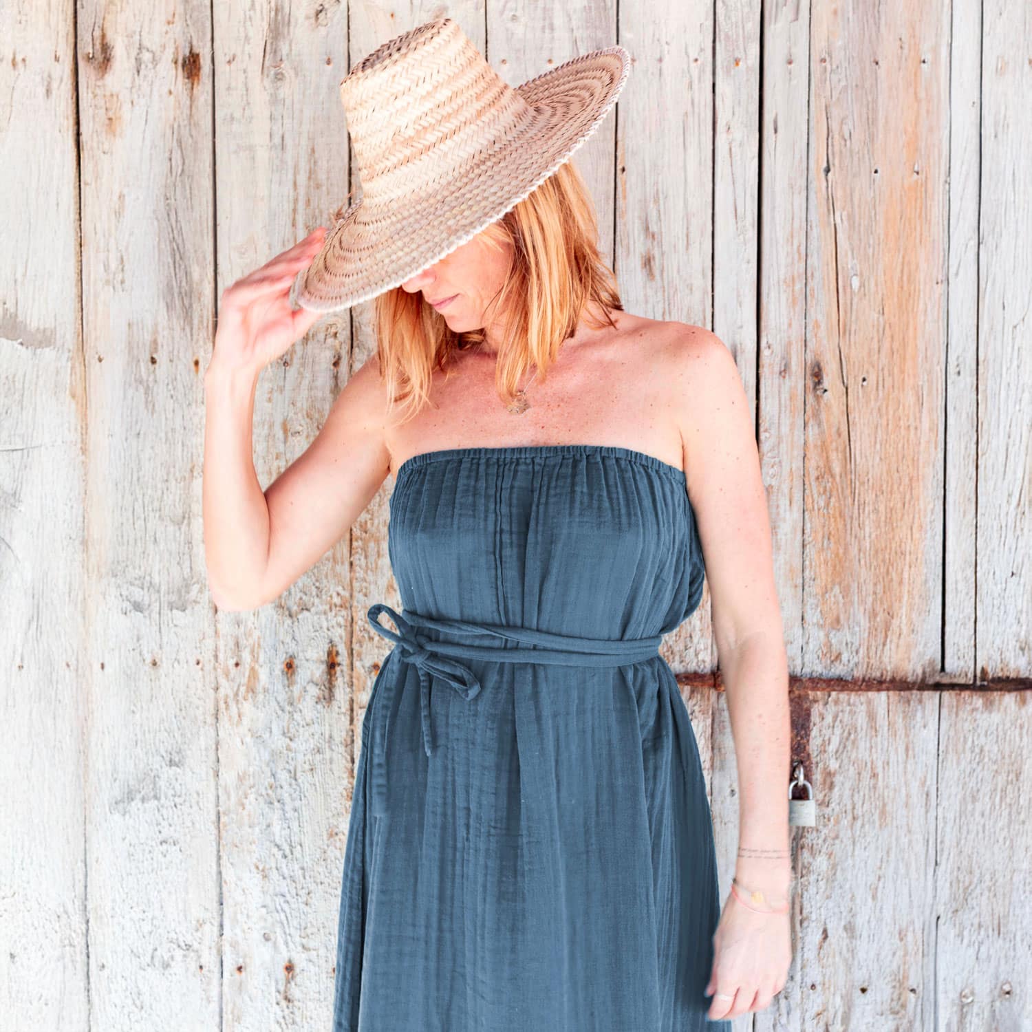 Sienna Long Dress - Women - DS Double Saloo - S055 Aegean Blue