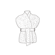 Akira Vest - Women  - OQ Origami Quilt - S050 Antique Bronze