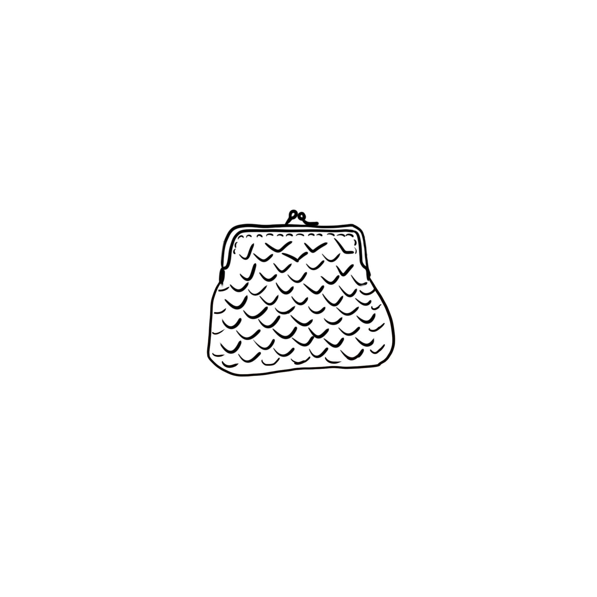 Colette Coins Purse - RY Rayon - S045 Stone Grey