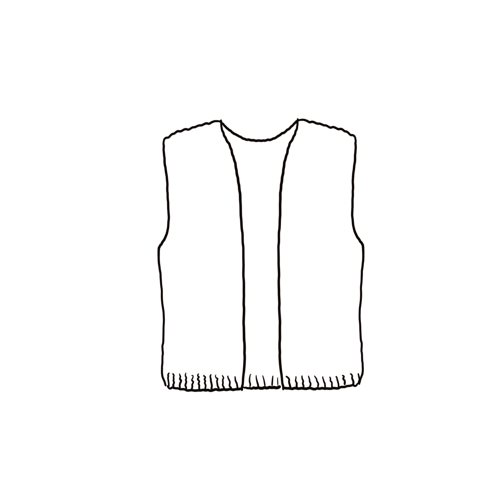 Francy Gilet - Women - MO Mohair - S018 Powder