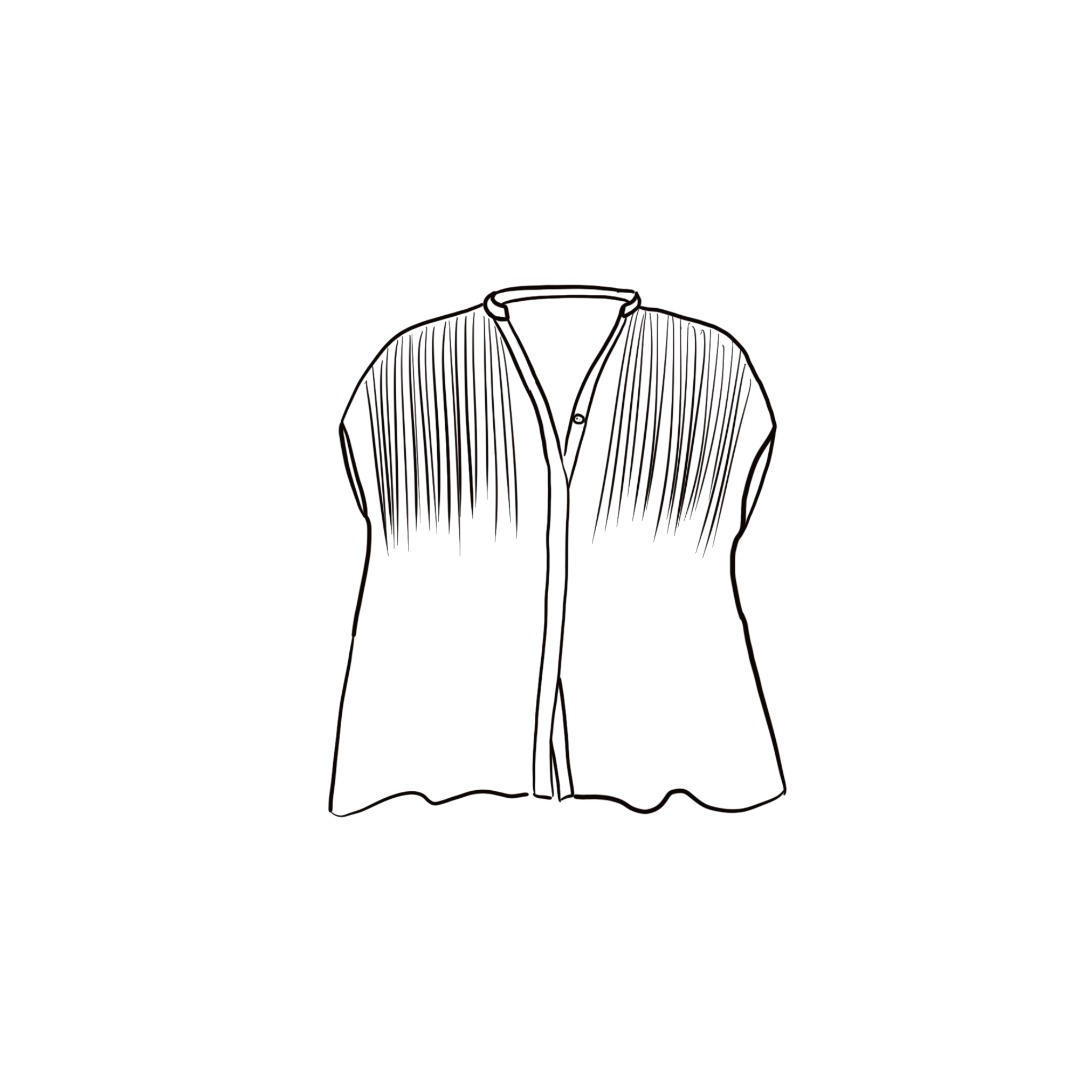 Lucille Shirt - Women - SS Simple Saloo - S100 Raw
