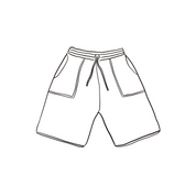 Nico Bermuda Shorts - Kids - TC Thai Cotton - S000 Natural