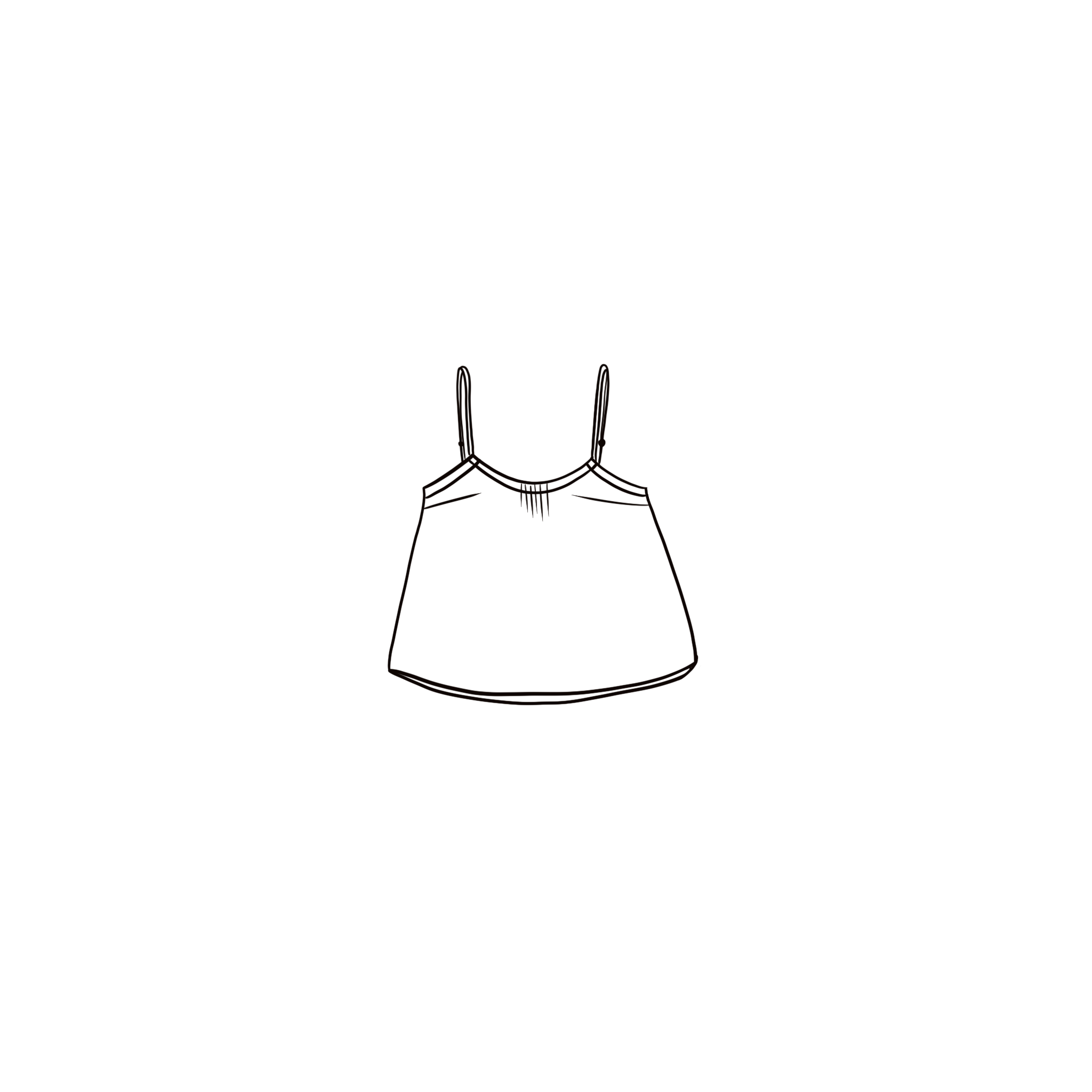 Selene Top - Women - HS Habotai Silk 40 - S000 Natural