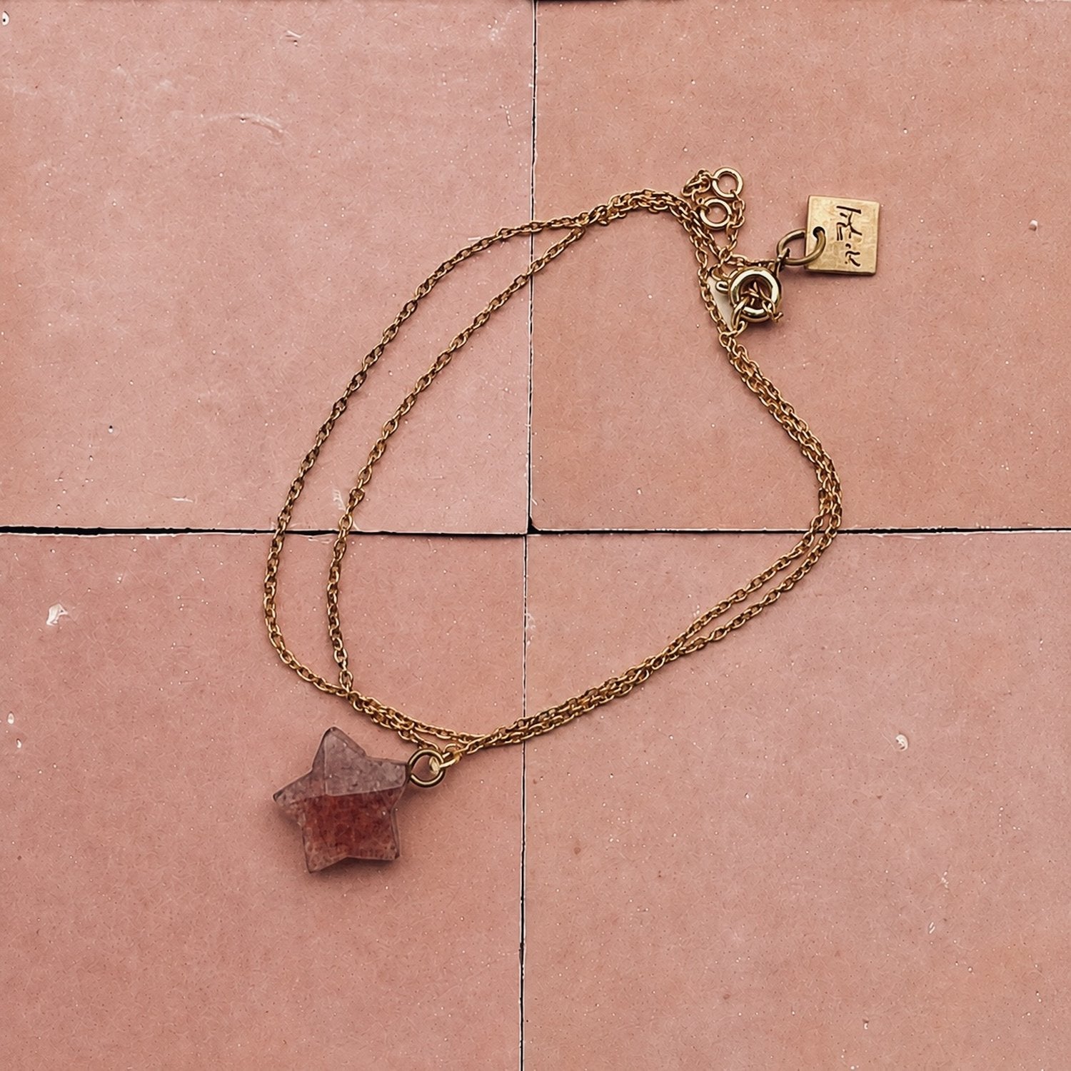 Star Stone Bracelet - Cherry Quartz