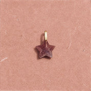 Star Stone Charm - Cherry Quartz