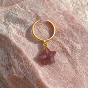 Star Stone Ring - Cherry Quartz