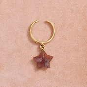 Star Stone Ring - Cherry Quartz