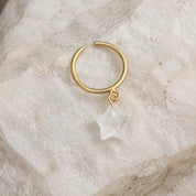Star Stone Ring - Crystal Quartz