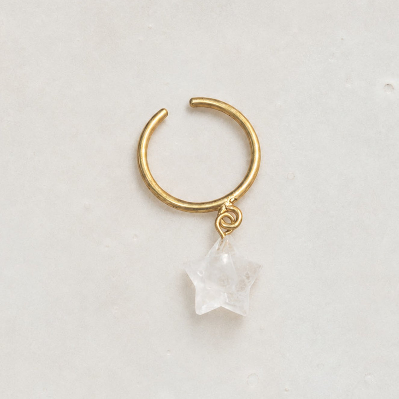 Star Stone Ring - Crystal Quartz