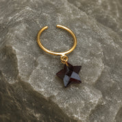 Star Stone Ring - Smocky Quartz