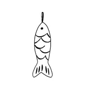 Fish Stone Pendant - Small - Crystal Quartz