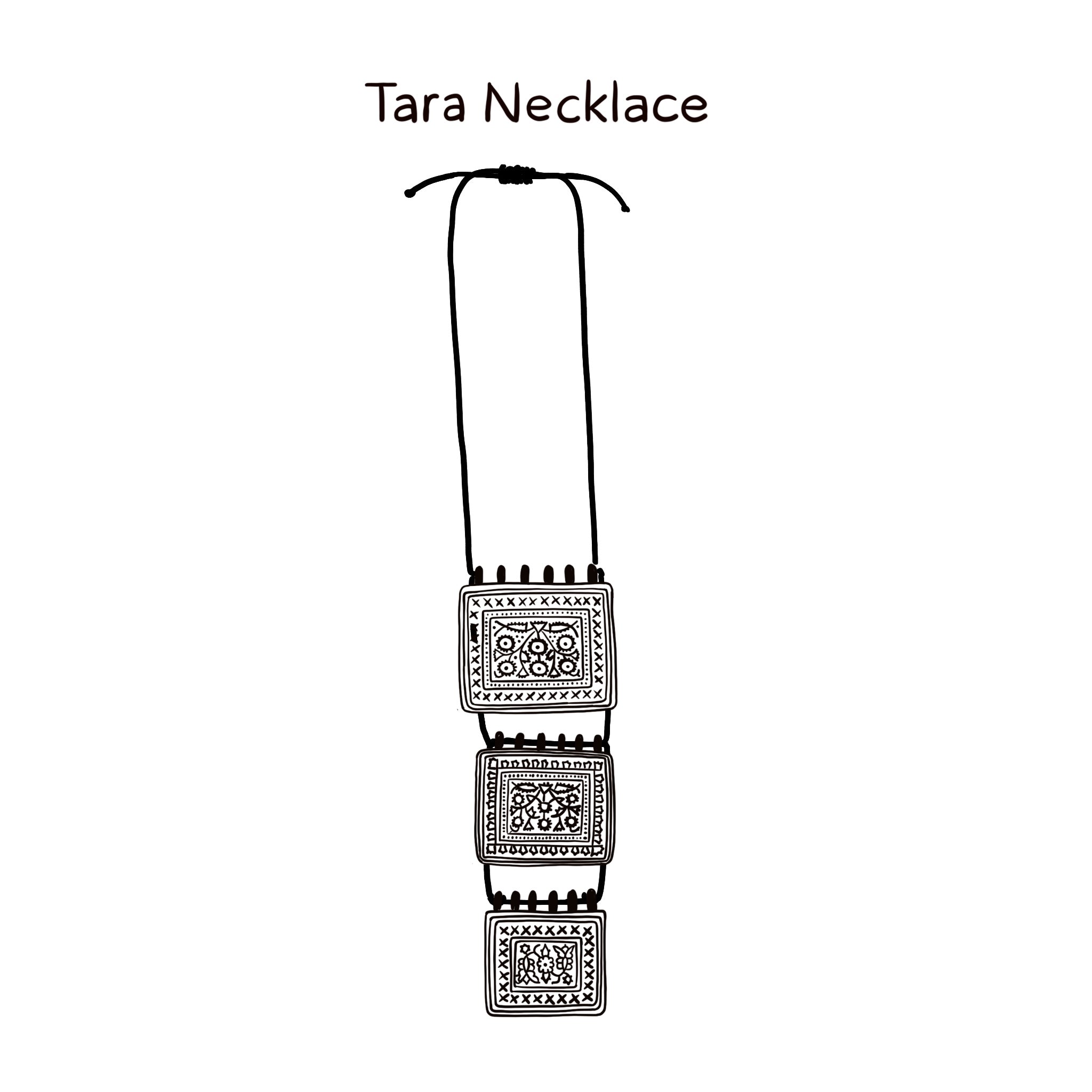 Tara Necklace - Antique Brass