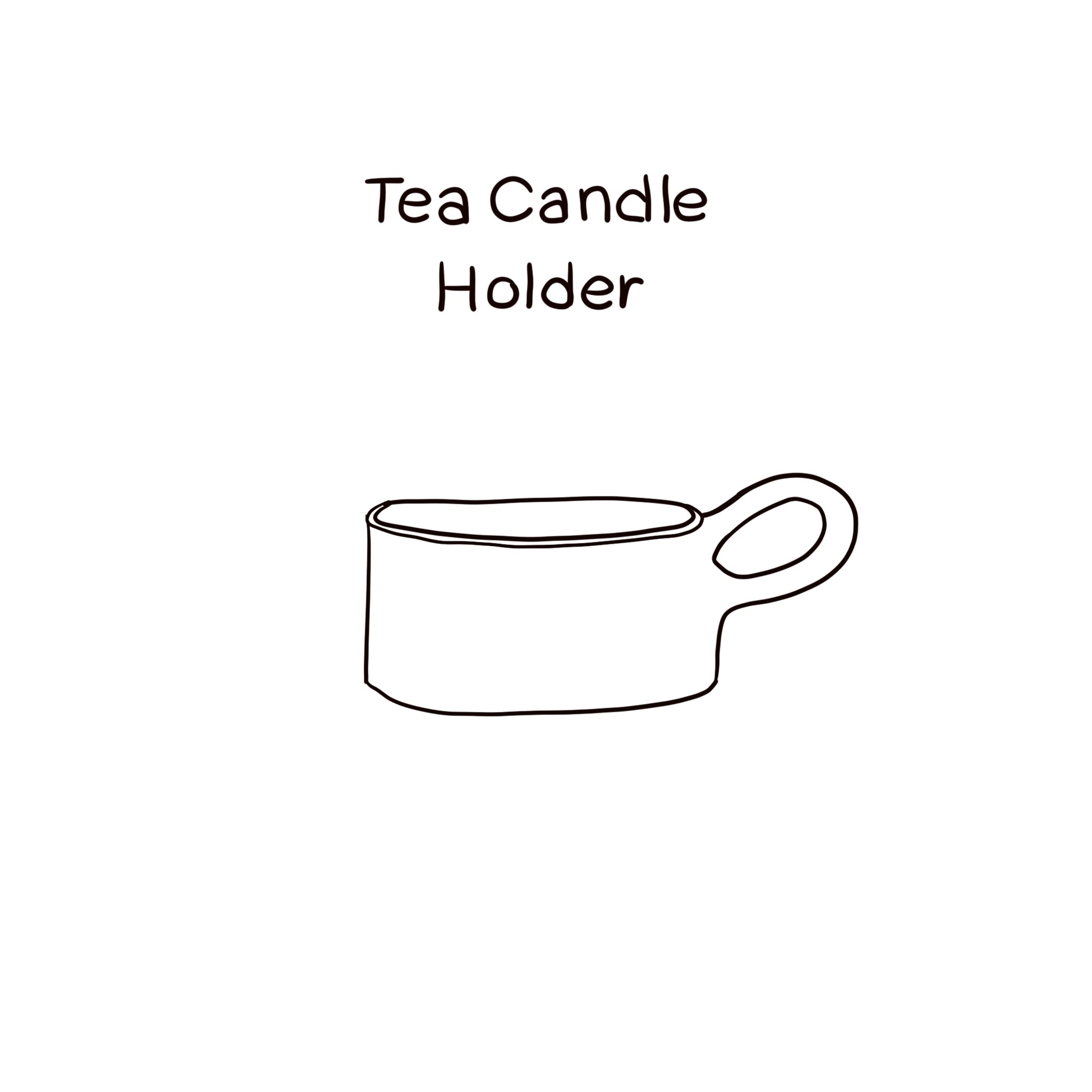 Tea Candle Holder - S000 Natural