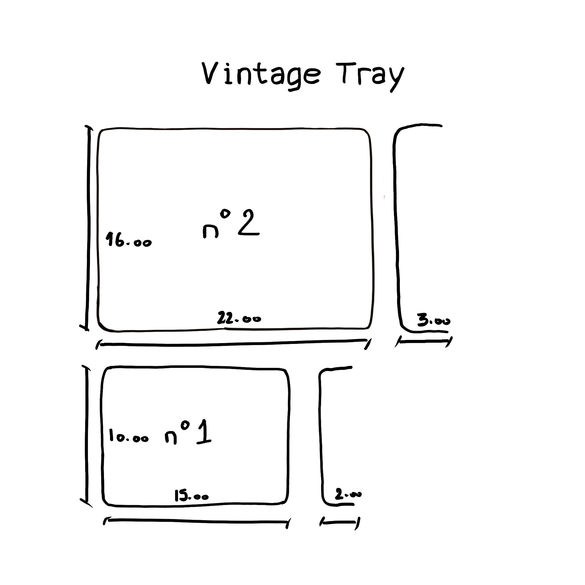 Rectangle Brass Tray no1 - BR Brass