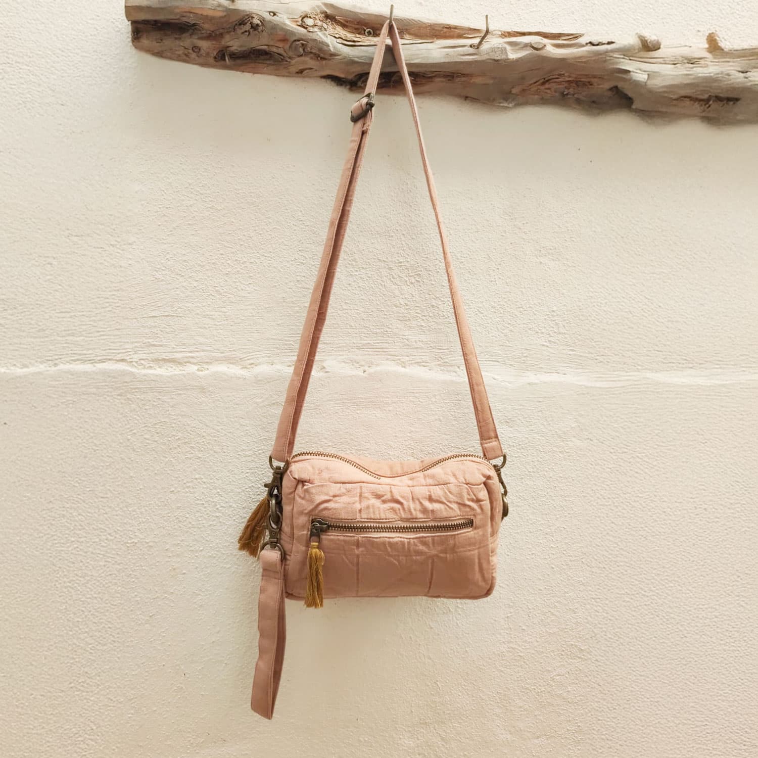 Akira Daily Bag  - OQ Origami Quilt - S054 Nude Brown