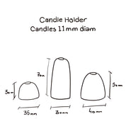 Ceramic Candle Holder - S000 Natural