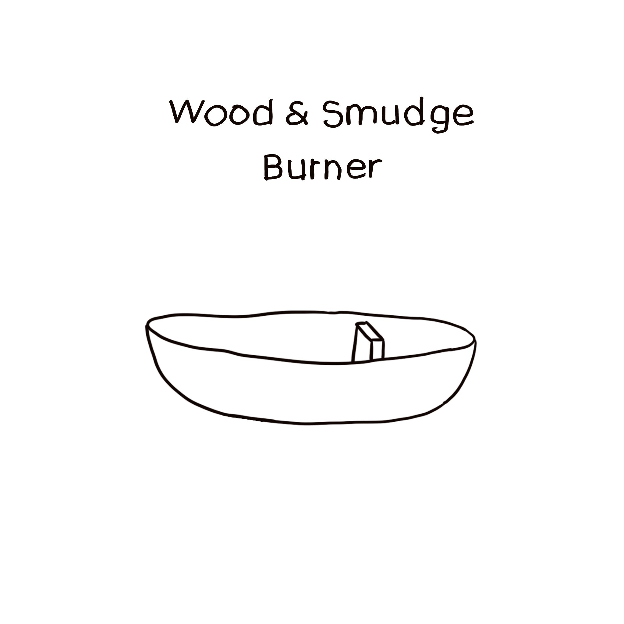 Wood & Smudge Burner - S000 Natural