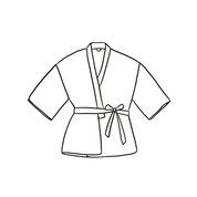 Yoko Kimono - Women - HS Habotai Silk 40 - S045 Stone Grey