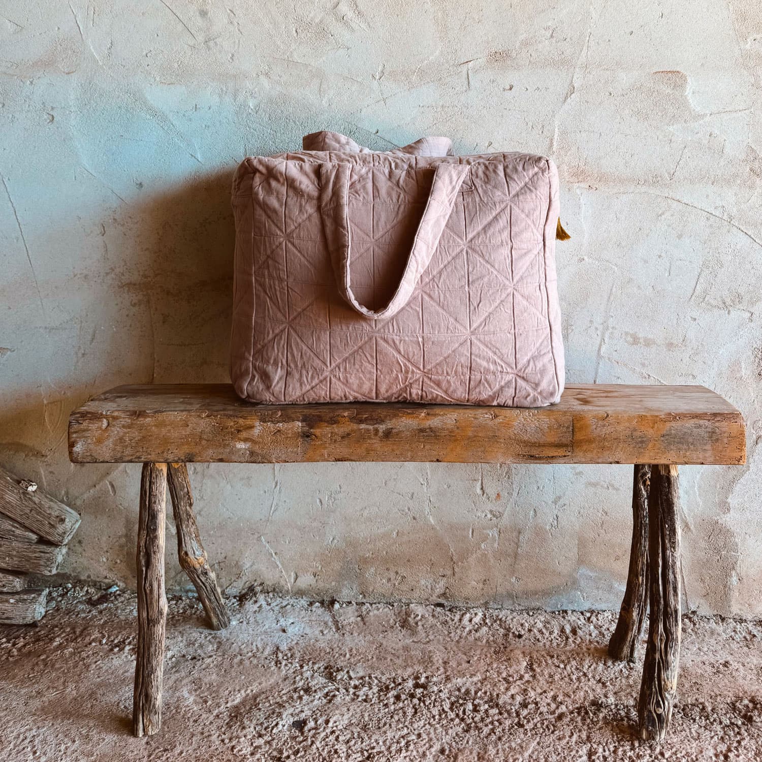 Akira Bag - OQ Origami Quilt - S054 Nude Brown - Medium