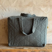 Akira Bag - OQ Origami Quilt - S021 Dark Grey - Medium - n°74 E - Shop - 7400000137259