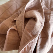 Akira Blanket - OQ Origami Quilt - S054 Nude Brown