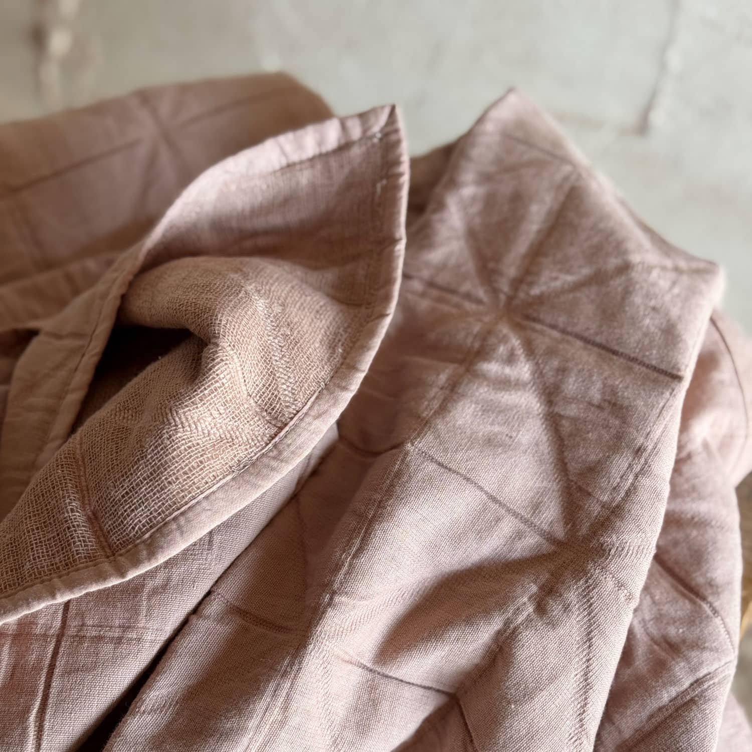 Akira Blanket - OQ Origami Quilt - S054 Nude Brown