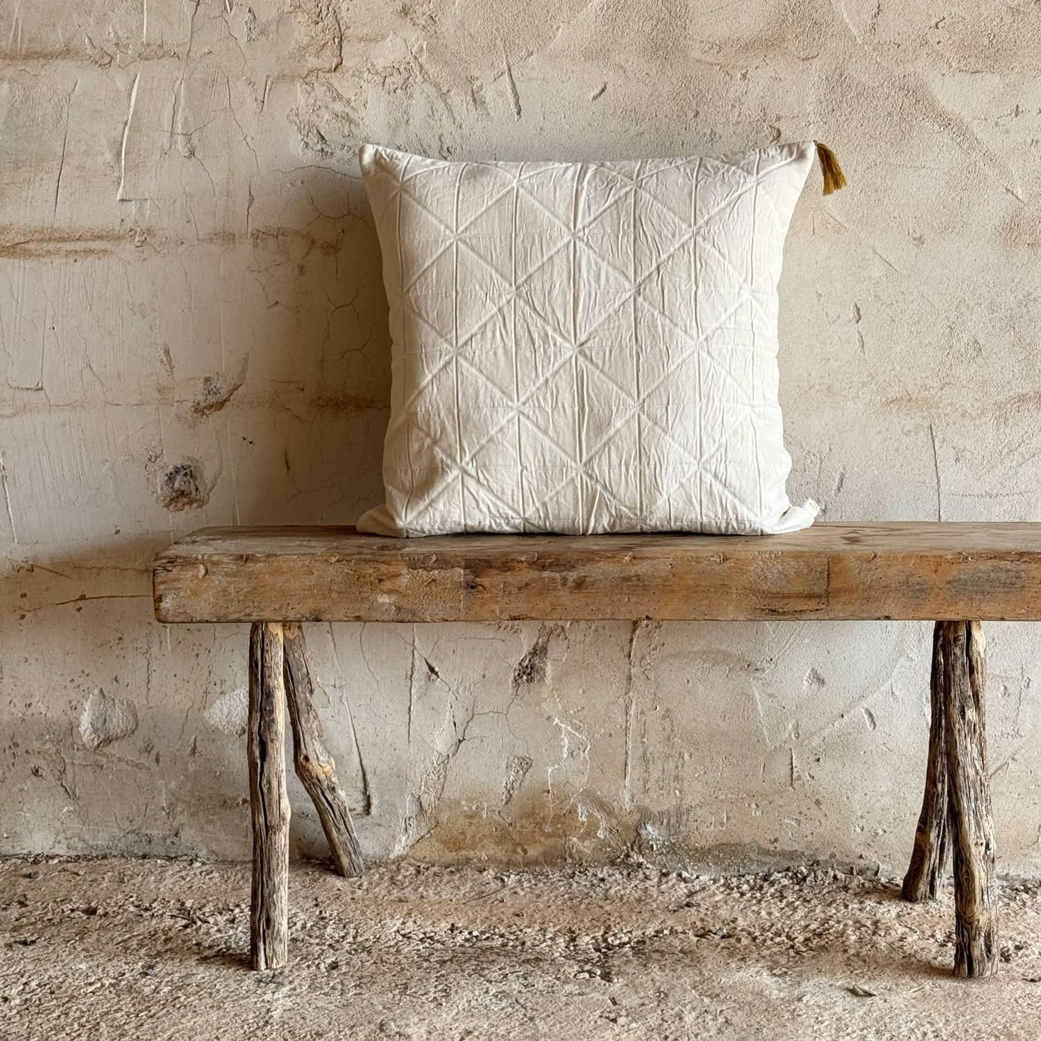 Akira Cushion Cover - OQ Origami Quilt - S000 Natural - n°74 E - Shop - 7400000137298