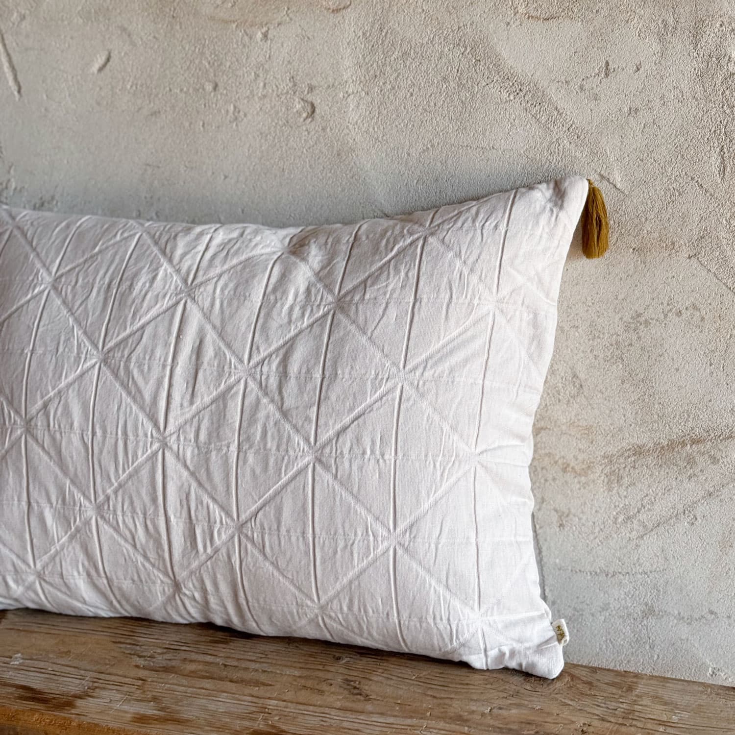 Akira Cushion Cover - OQ Origami Quilt - S018 Powder