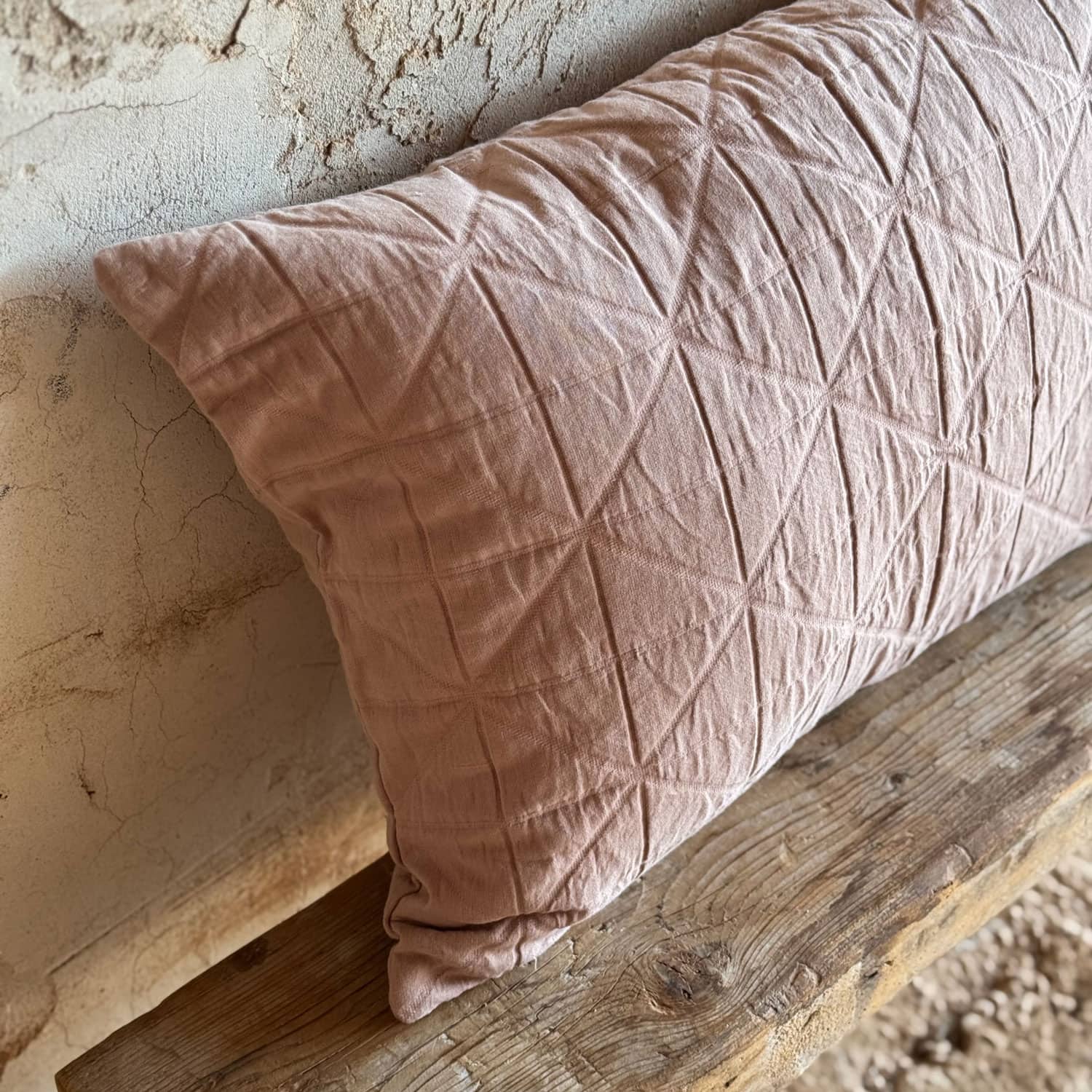 Akira Cushion Cover - OQ Origami Quilt - S054 Nude Brown