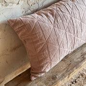 Akira Cushion Cover - OQ Origami Quilt - S054 Nude Brown
