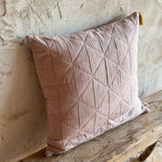 Akira Cushion Cover - OQ Origami Quilt - S054 Nude Brown
