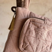 Akira Laptop Case - OQ Origami Quilt - S054 Nude Brown