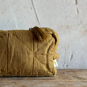 Akira Toiletry Bag - OQ Origami Quilt - S050 Antique Bronze - Medium