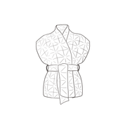 Akira Vest - Women - OQ Origami Quilt - S021 Dark Grey - n°74 E - Shop - 7400000137252