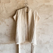 Akira Vest - Women  - OQ Origami Quilt - S000 Natural