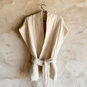 Akira Vest - Women  - OQ Origami Quilt - S000 Natural