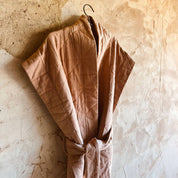 Akira Vest - Women  - OQ Origami Quilt - S054 Nude Brown