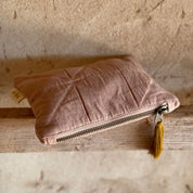 Akira Zip Clutch - OQ Origami Quilt - S054 Nude Brown - n°74 E - Shop - 7400000137296