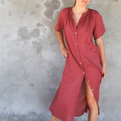 Alessandra Dress - Women - SS Simple Saloo - S042 Baobab Rose
