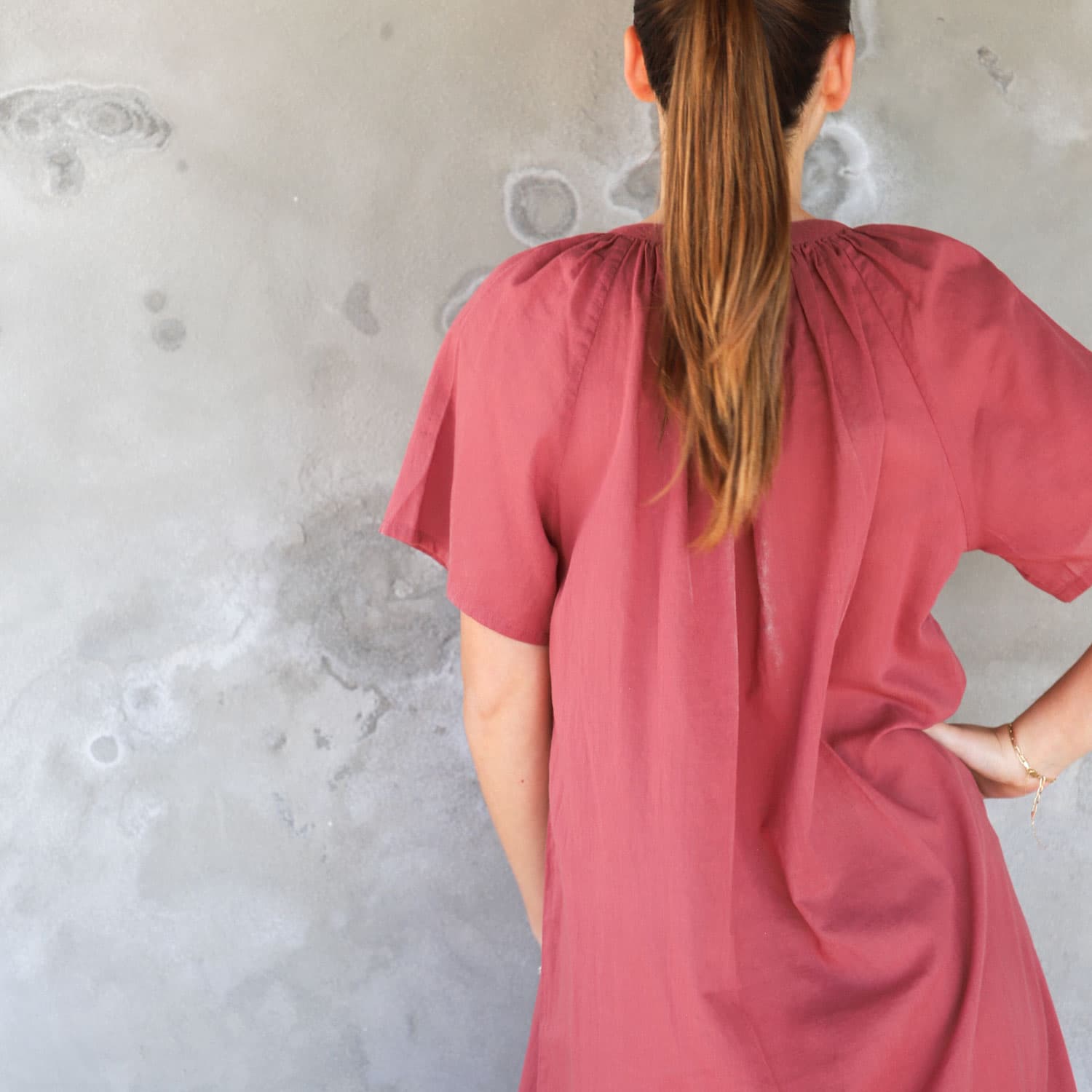 Alessandra Dress - Women - SS Simple Saloo - S042 Baobab Rose