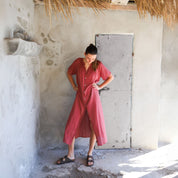 Alessandra Dress - Women - SS Simple Saloo - S042 Baobab Rose