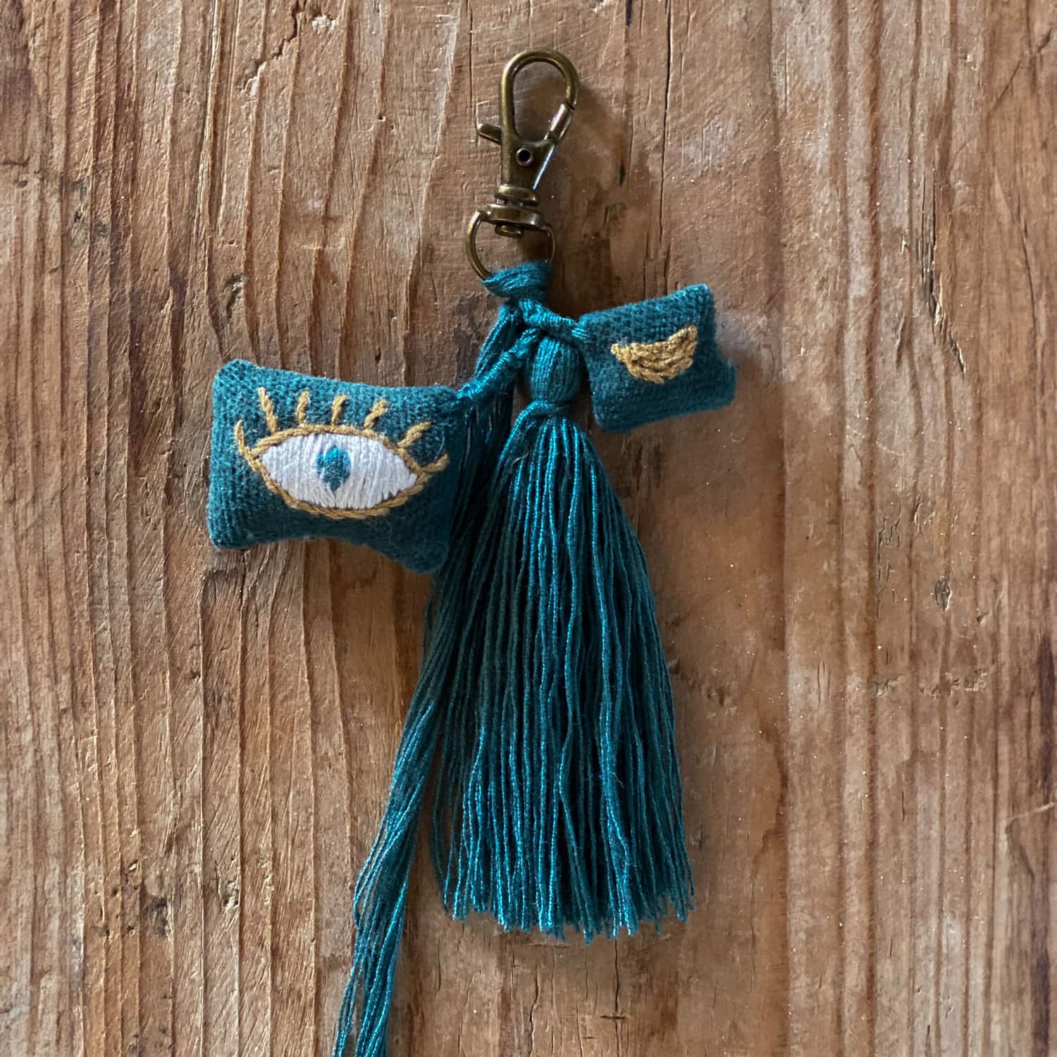 Amulet Keychain Evil Eye - S022 Teal Blue - n°74 E - Shop - 7400000136654