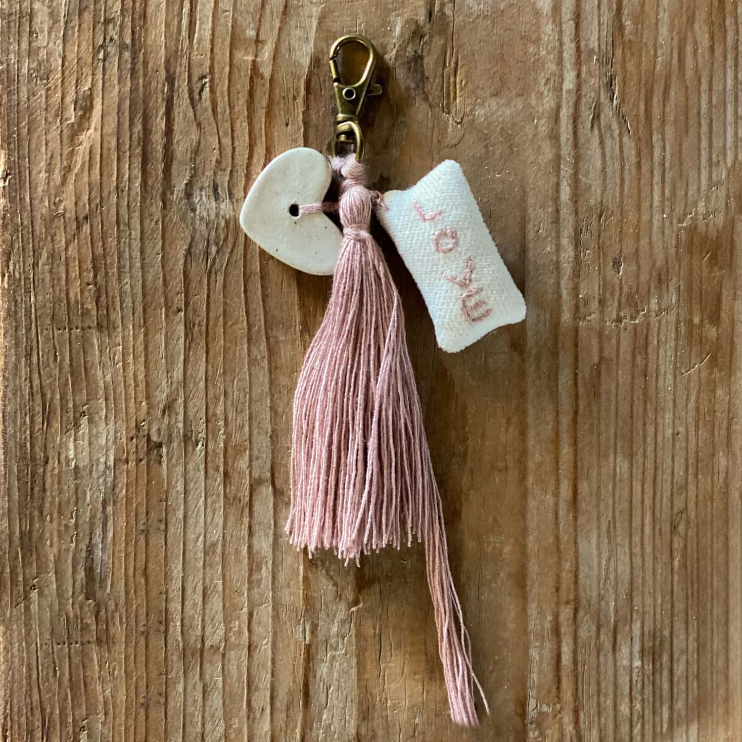 Amulet Keychain Love - S007 Dusty Pink - n°74 E - Shop - 7400000136653