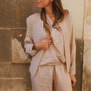 Andrea Gilet - Women - MO Mohair - S018 Powder