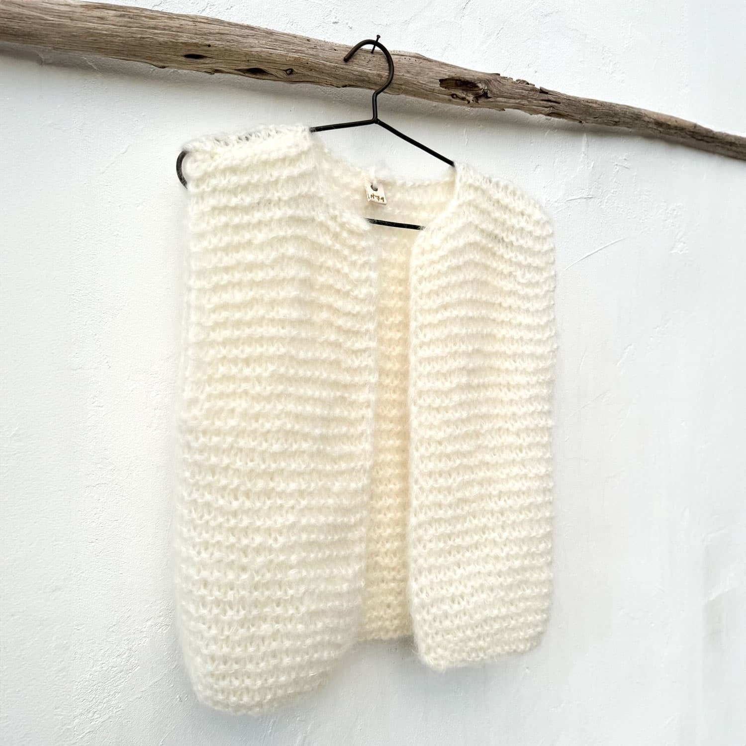 Andrea Gilet - Women - MO Mohair - S000 Natural - n°74 E - Shop - 7400000137019